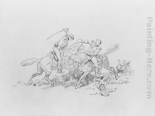 Emanuel Gottlieb Leutze Soldiers Fighting